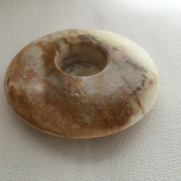 Solid stone candle holder - Picture 2 of 5